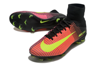 Nike Zoom Superfly 5 Elite FG Firm Ground Soccer Cleats - Red/Black/Yellow