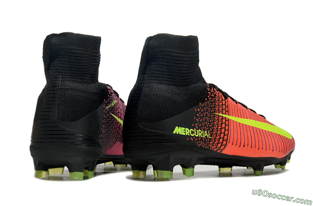 Nike Zoom Superfly 5 Elite FG Firm Ground Soccer Cleats - Red/Black/Yellow 6