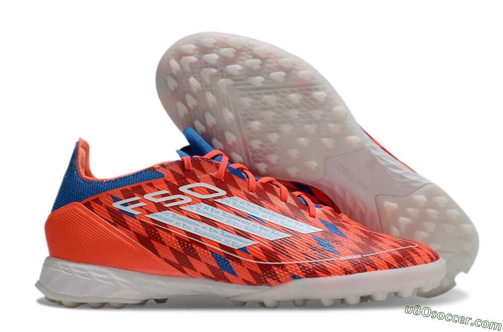 Adidas F50 Pro TF Artificial Turf Soccer Shoes - Red/White/Blue 1