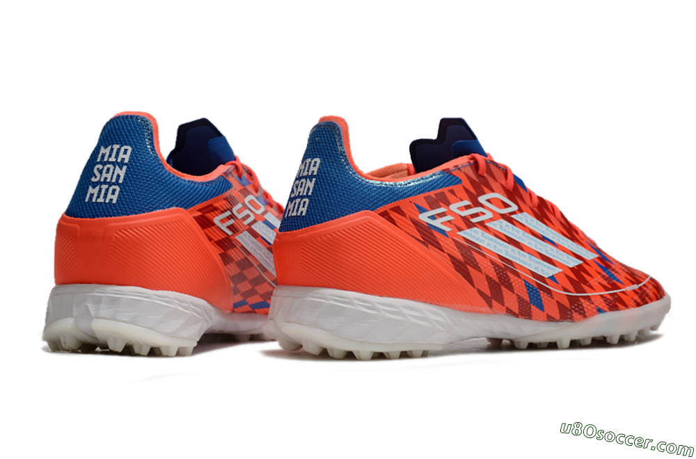 Adidas F50 Pro TF Artificial Turf Soccer Shoes - Red/White/Blue 6