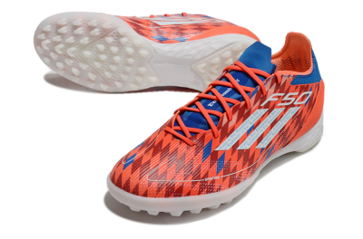 Adidas F50 Pro TF Artificial Turf Soccer Shoes - Red/White/Blue