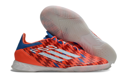 Adidas F50 Pro IC Indoor & Futsal Soccer Shoes - Red/White/Blue