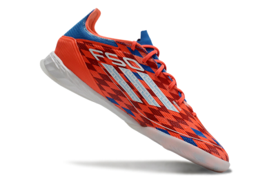 Adidas F50 Pro IC Indoor & Futsal Soccer Shoes - Red/White/Blue
