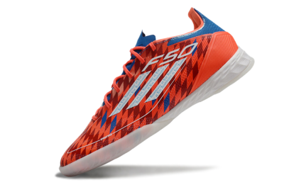 Adidas F50 Pro IC Indoor & Futsal Soccer Shoes - Red/White/Blue