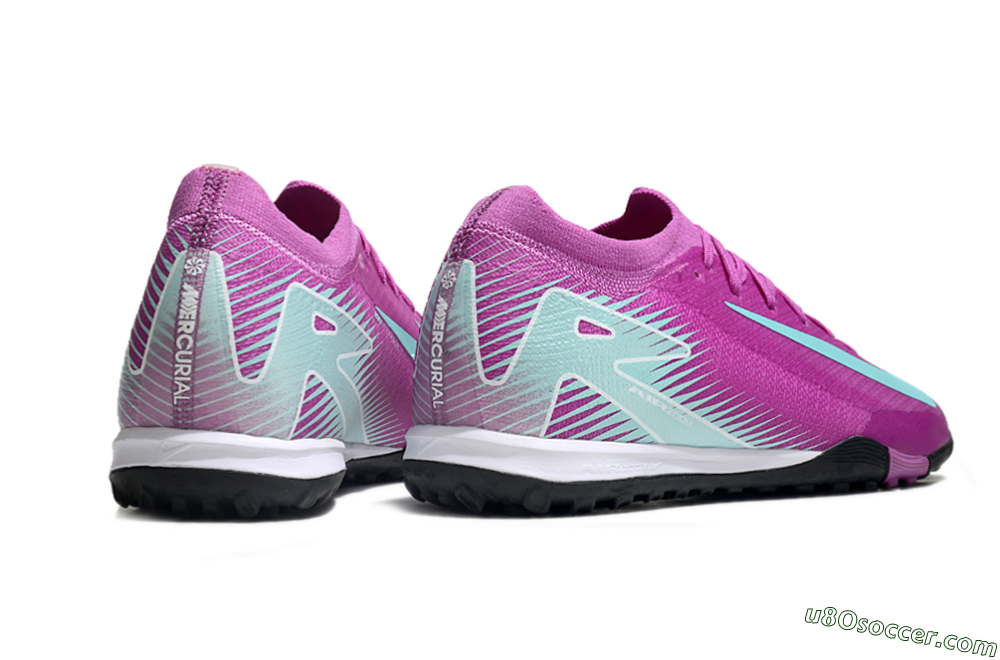 Nike Air Zoom Mercurial Vapor 16 Elite TF Artificial Turf Soccer Shoes - Pink/Jade/White 6