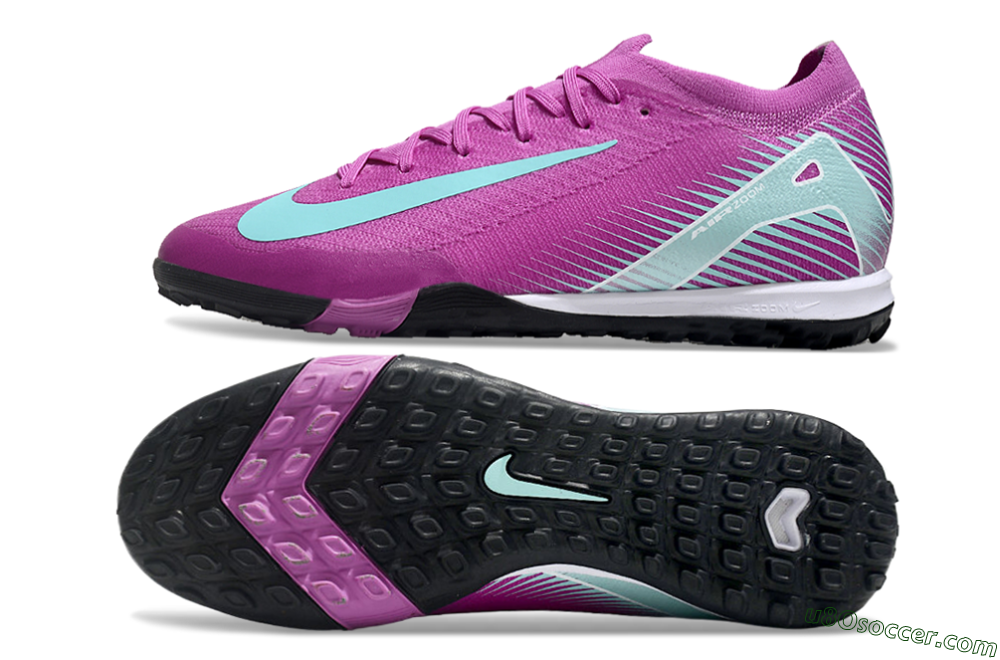 Nike Air Zoom Mercurial Vapor 16 Elite TF Artificial Turf Soccer Shoes - Pink/Jade/White 0