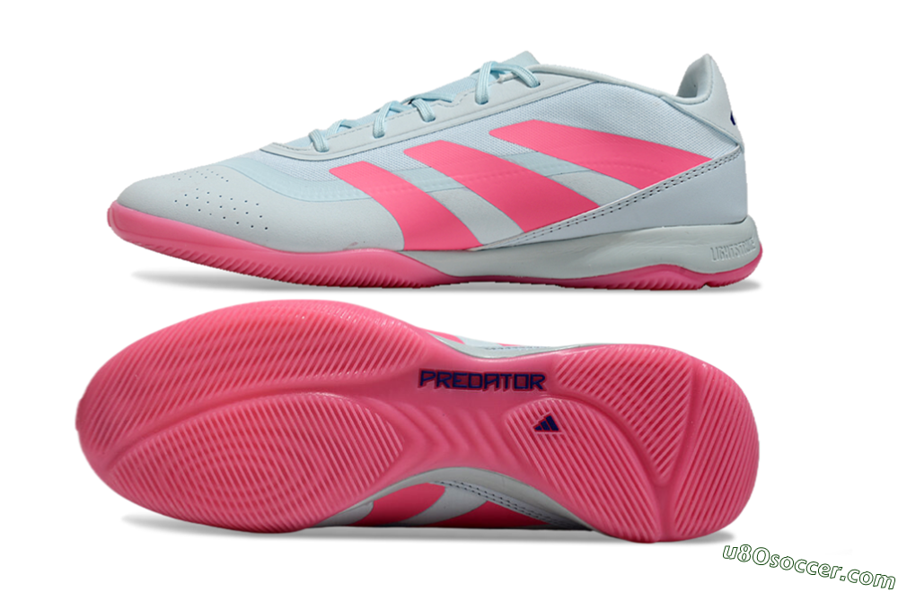 Adidas Predator 24 Elite IC Indoor & Futsal Soccer Shoes - Jade/Pink/Black 0
