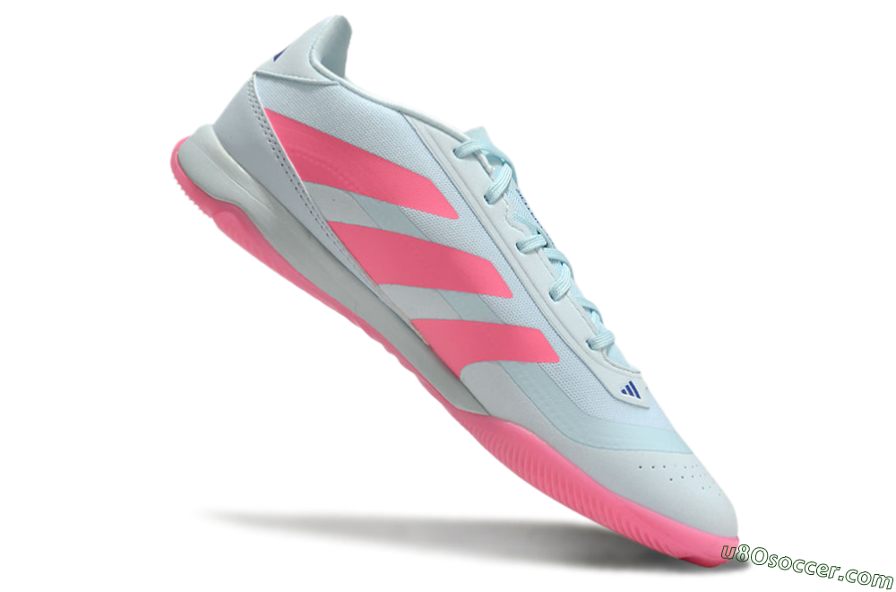 Adidas Predator 24 Elite IC Indoor & Futsal Soccer Shoes - Jade/Pink/Black 4