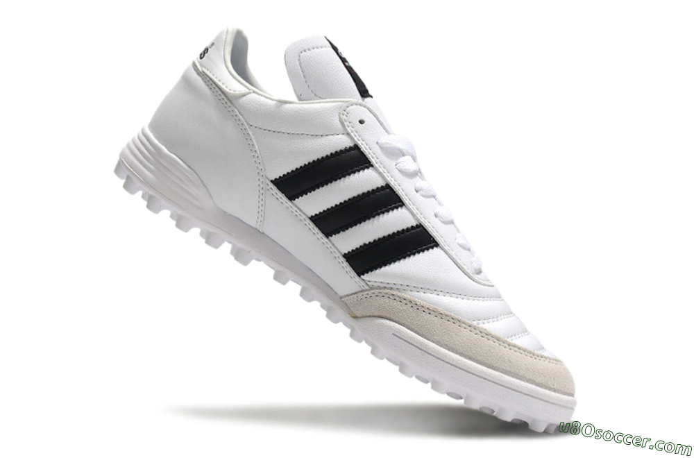 Adidas Mundial Team Astro TF Artificial Turf Soccer Shoes - White/Black/Gold 4