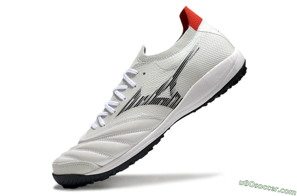 Mizuno Morelia Neo Sala M8 TF Artificial Turf Soccer Shoes - Beige/Black/Red 5