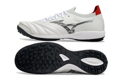 Mizuno Morelia Neo Sala M8 TF Artificial Turf Soccer Shoes - Beige/Black/Red
