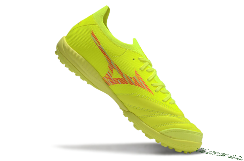 Mizuno Morelia Neo Sala M8 TF Artificial Turf Soccer Shoes - Yellow/Red 4