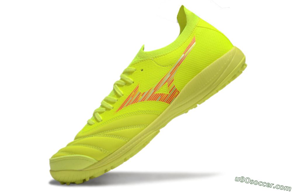 Mizuno Morelia Neo Sala M8 TF Artificial Turf Soccer Shoes - Yellow/Red 5