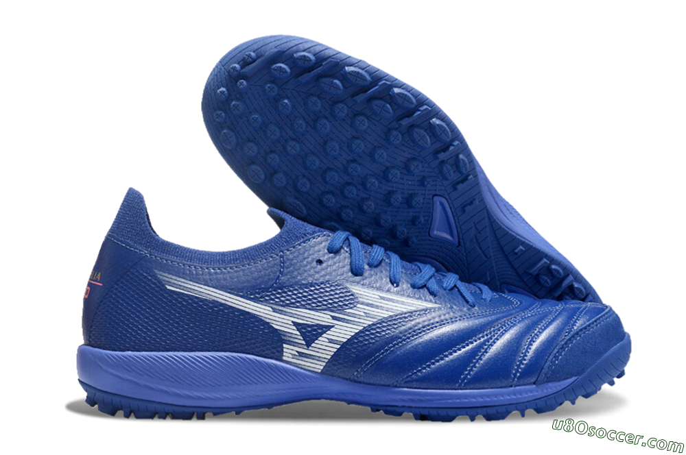 Mizuno Morelia Neo Sala M8 TF Artificial Turf Soccer Shoes - Blue/White 1