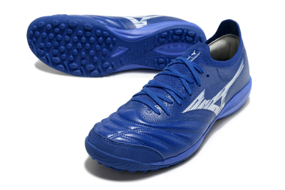 Mizuno Morelia Neo Sala M8 TF Artificial Turf Soccer Shoes - Blue/White