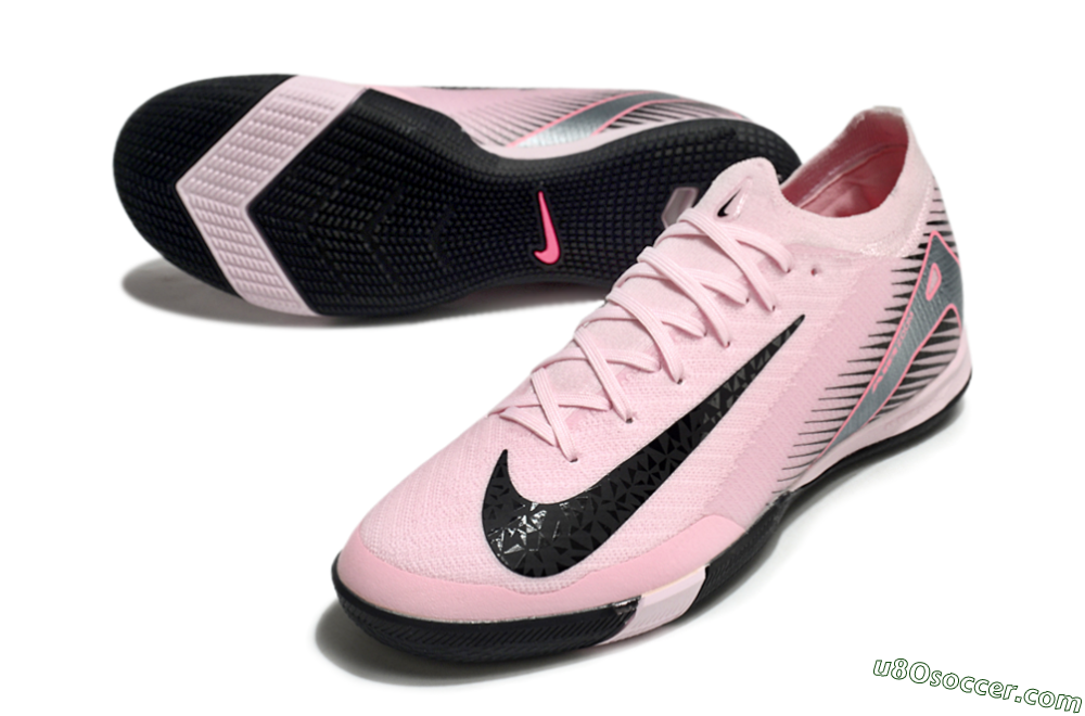 Nike Air Zoom Mercurial Vapor 16 Elite IC Indoor & Futsal Soccer Shoes - Pink/Silver/Red 3