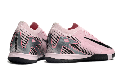 Nike Air Zoom Mercurial Vapor 16 Elite IC Indoor & Futsal Soccer Shoes - Pink/Silver/Red