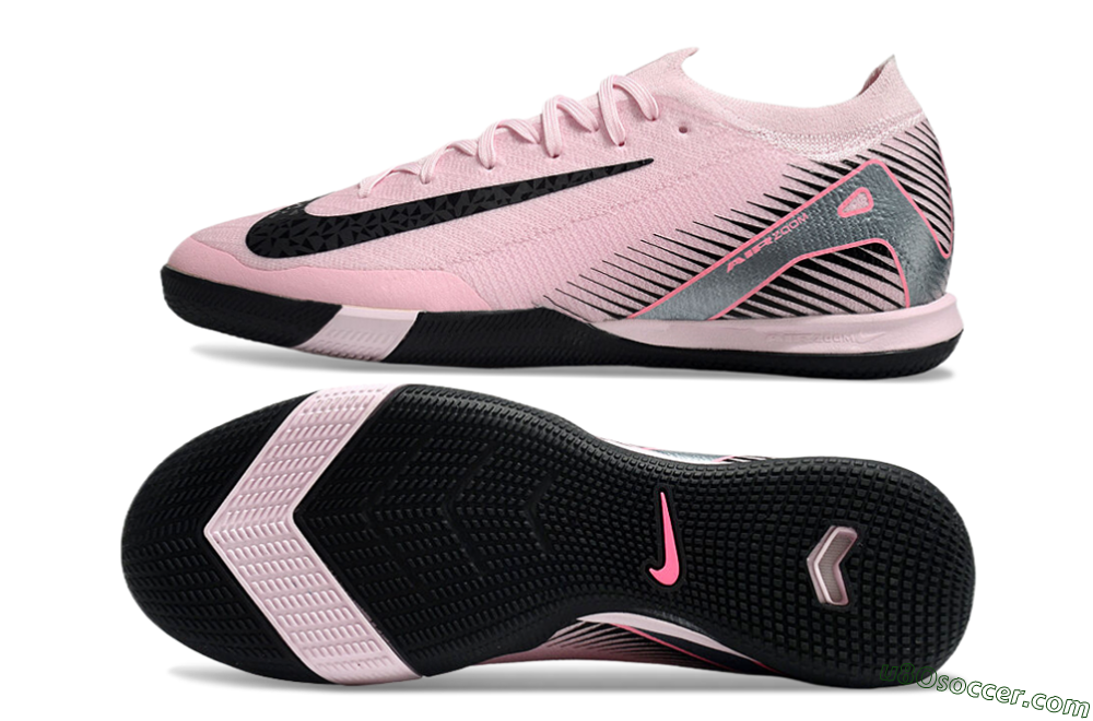 Nike Air Zoom Mercurial Vapor 16 Elite IC Indoor & Futsal Soccer Shoes - Pink/Silver/Red 0