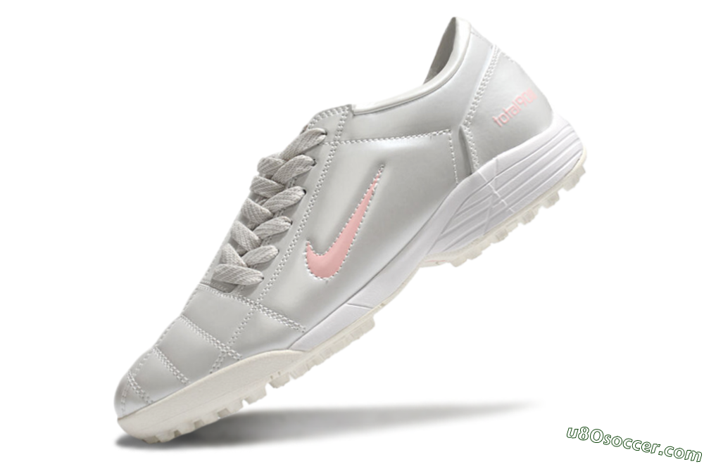 Nike Total 90 II TF Artificial Turf Soccer Shoes - Silver/Pink/White 5