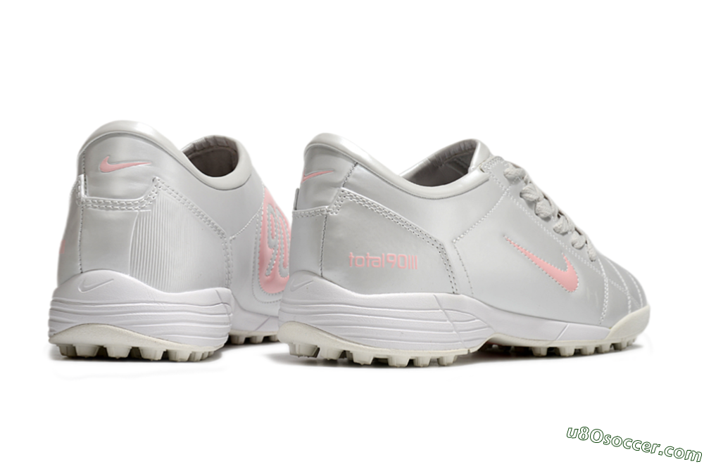 Nike Total 90 II TF Artificial Turf Soccer Shoes - Silver/Pink/White 6