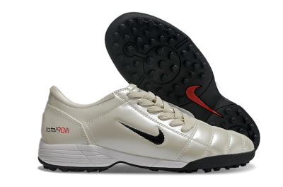 Nike Total 90 II TF Artificial Turf Soccer Shoes - Beige/Black/Red