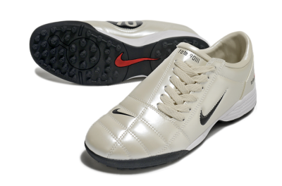 Nike Total 90 II TF Artificial Turf Soccer Shoes - Beige/Black/Red