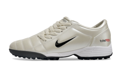 Nike Total 90 II TF Artificial Turf Soccer Shoes - Beige/Black/Red