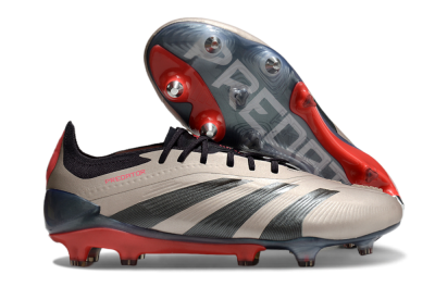 Adidas Predator 24 Elite SG Soft Ground Soccer Cleats - Gold/Blue/Red