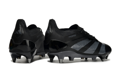 Adidas Predator 24 Elite SG Soft Ground Soccer Cleats - Black/Silver