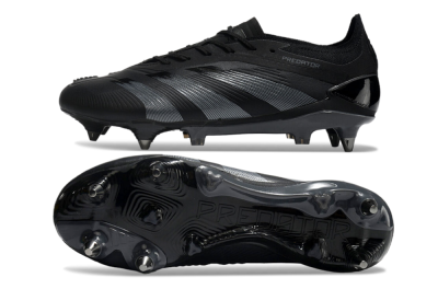 Adidas Predator 24 Elite SG Soft Ground Soccer Cleats - Black/Silver