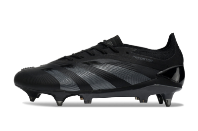 Adidas Predator 24 Elite SG Soft Ground Soccer Cleats - Black/Silver
