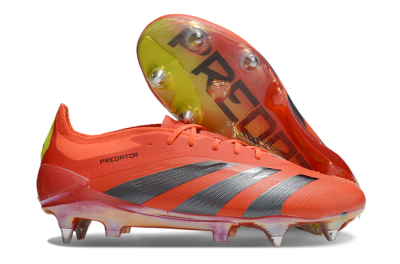 Adidas Predator 24 Elite SG Soft Ground Soccer Cleats - Red/Black/Yellow