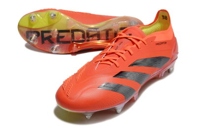 Adidas Predator 24 Elite SG Soft Ground Soccer Cleats - Red/Black/Yellow