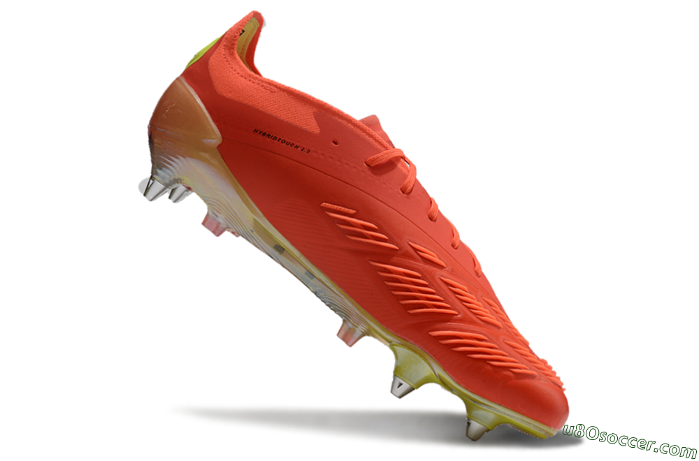 Adidas Predator 24 Elite SG Soft Ground Soccer Cleats - Red/Black/Yellow 4