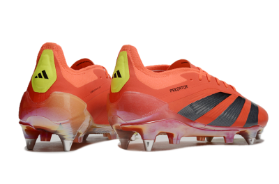 Adidas Predator 24 Elite SG Soft Ground Soccer Cleats - Red/Black/Yellow
