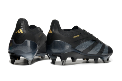 Adidas Predator 24 Elite SG Soft Ground Soccer Cleats - Black/Silver/Gold