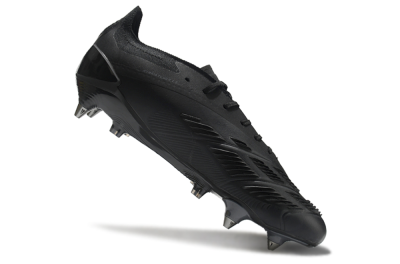 Adidas Predator 24 Elite SG Soft Ground Soccer Cleats - Black/Silver/Gold