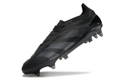 Adidas Predator 24 Elite SG Soft Ground Soccer Cleats - Black/Silver/Gold
