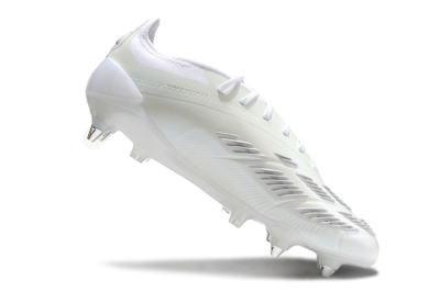 Adidas Predator 24 Elite SG Soft Ground Soccer Cleats - Beige/White/Silver