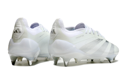 Adidas Predator 24 Elite SG Soft Ground Soccer Cleats - Beige/White/Silver