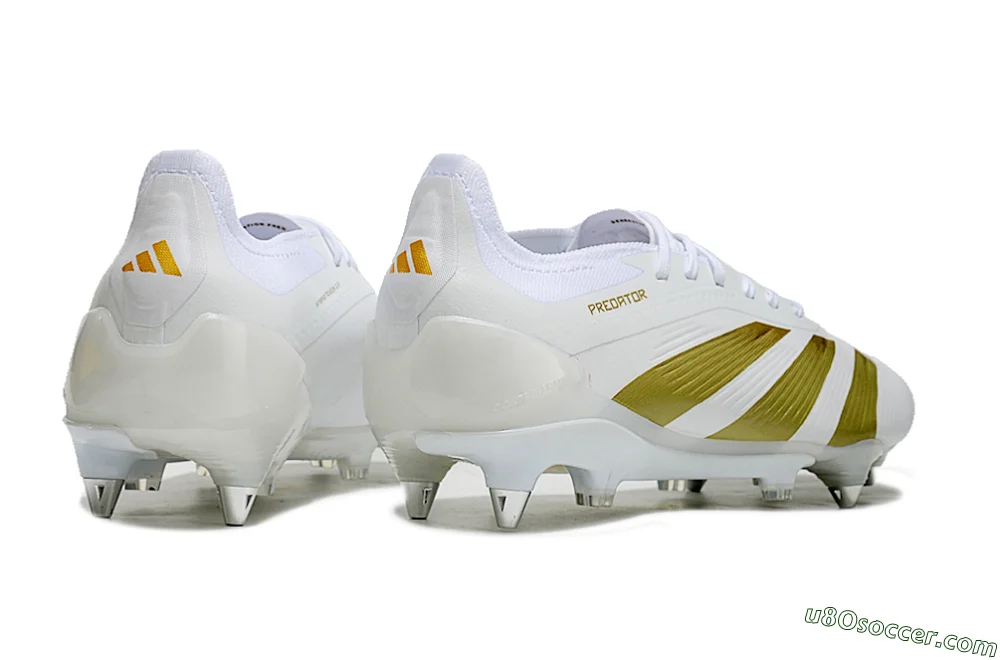 adidas Predator サッカーシューズ ホワイト/ゴールド アディダス キッズ プレデター CLUB FxG adidas サッカー