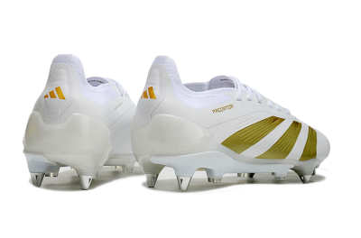 Adidas Predator 24 Elite SG Soft Ground Soccer Cleats - Beige/White/Gold