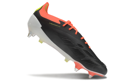 Adidas Predator 24 Elite SG Soft Ground Soccer Cleats - Black/White/Red