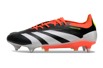Adidas Predator 24 Elite SG Soft Ground Soccer Cleats - Black/White/Red