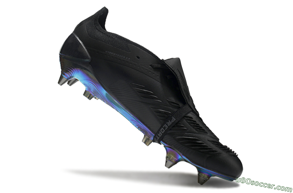 Adidas Predator Elite Foldover Tongue SG Soft Ground Soccer Cleats - Black/Silver/Gold 4