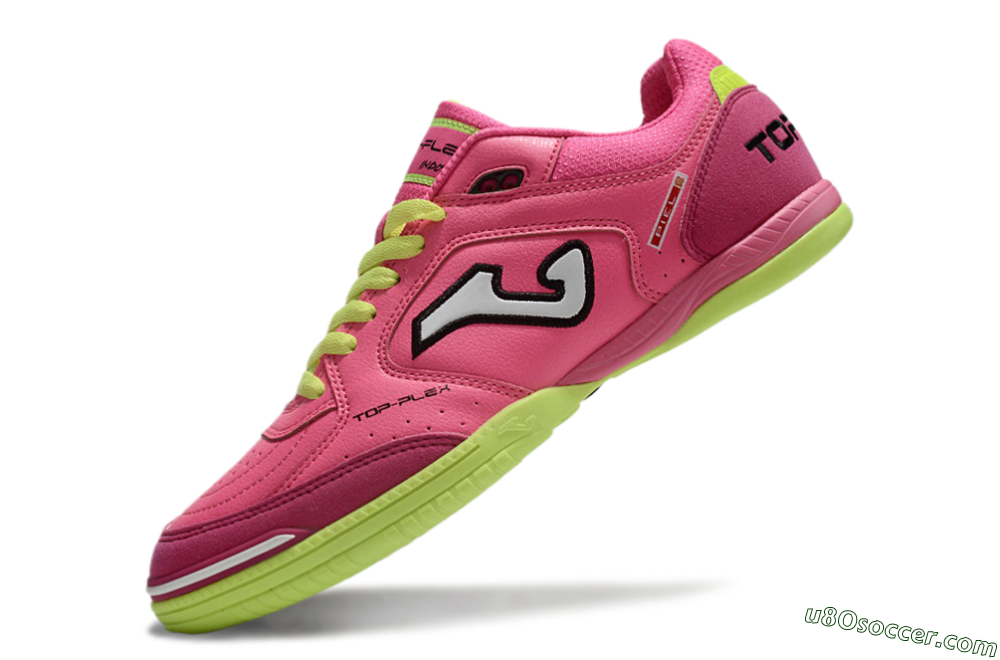 Joma Top Flex IC Indoor & Futsal Soccer Shoes - Pink/White/Yellow 5