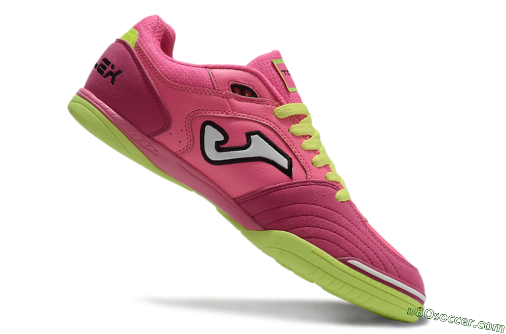 Joma Top Flex IC Indoor & Futsal Soccer Shoes - Pink/White/Yellow 4