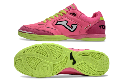 Joma Top Flex IC Indoor & Futsal Soccer Shoes - Pink/White/Yellow