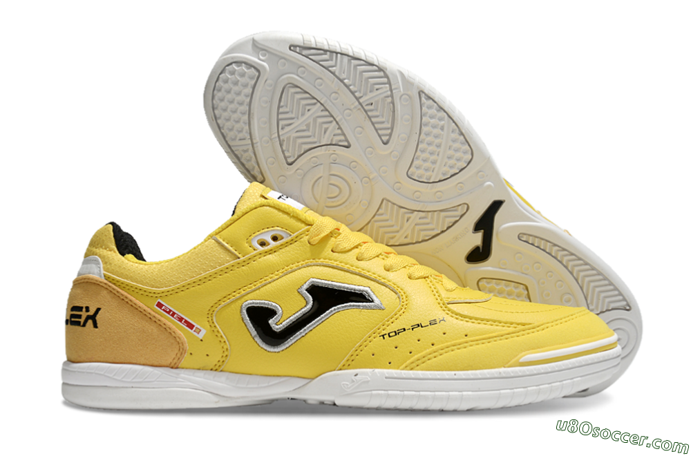 Joma Top Flex IC Indoor & Futsal Soccer Shoes - Yellow/Black/Silver 1