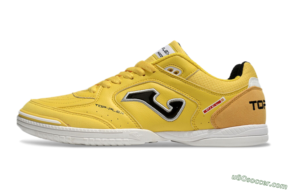 Joma Top Flex IC Indoor & Futsal Soccer Shoes - Yellow/Black/Silver 2